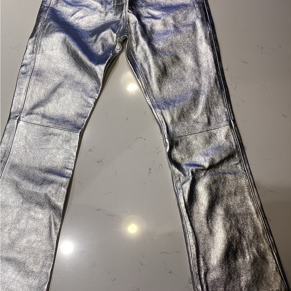 Coach Shimmering Silver Pants
